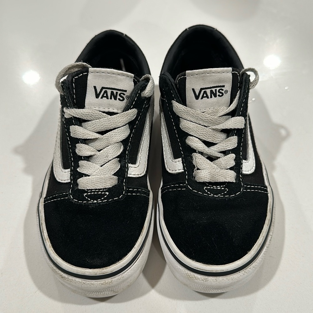 Toddler Vans, black and white. Size 11
